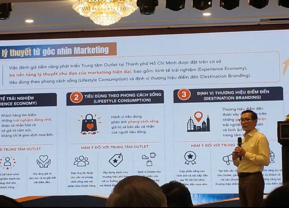 Từ góc độ Marketing, tôi cho rằng việc phát triển Outlet tại TP.HCM cần được nhìn trong mối quan hệ với hành vi của người tiêu dùng và trải nghiệm của du khách